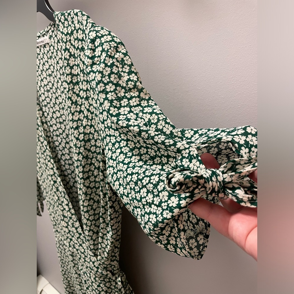 Sammy Green Floral Wrap Dress from Reformation - Picture 11 of 12